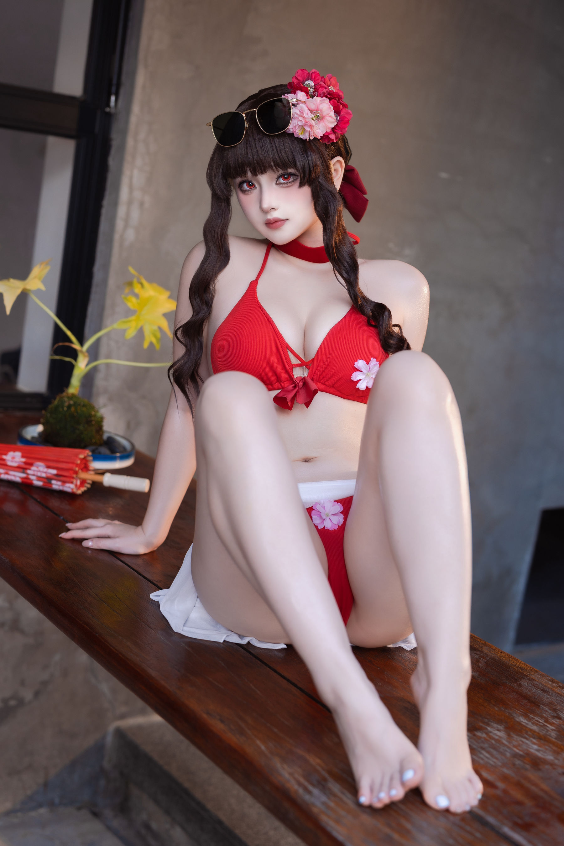 屿鱼 - 樱花泳装