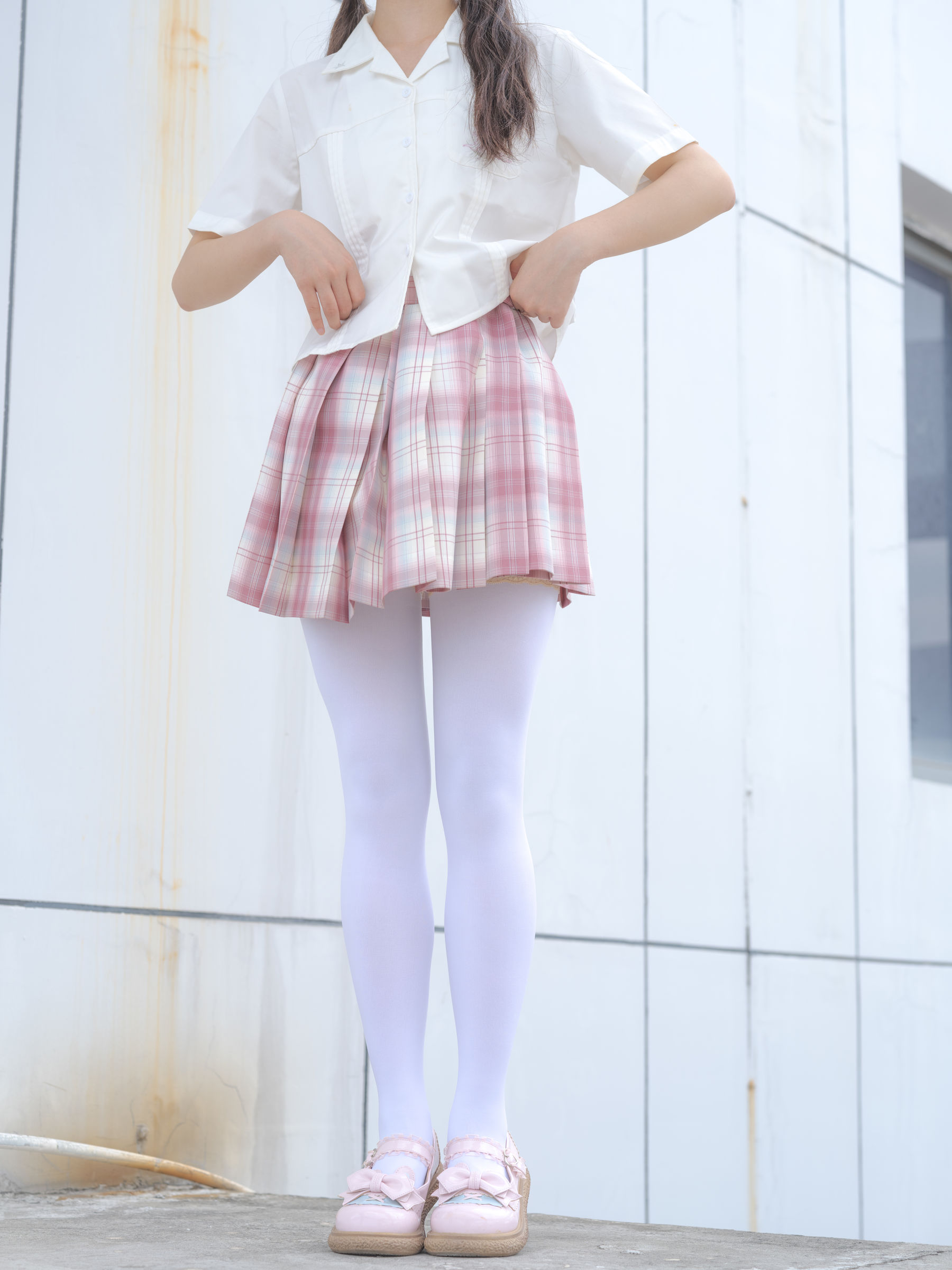 森萝财团写真 - 小圆 试拍 JKJK格子裙 80D - 图片02