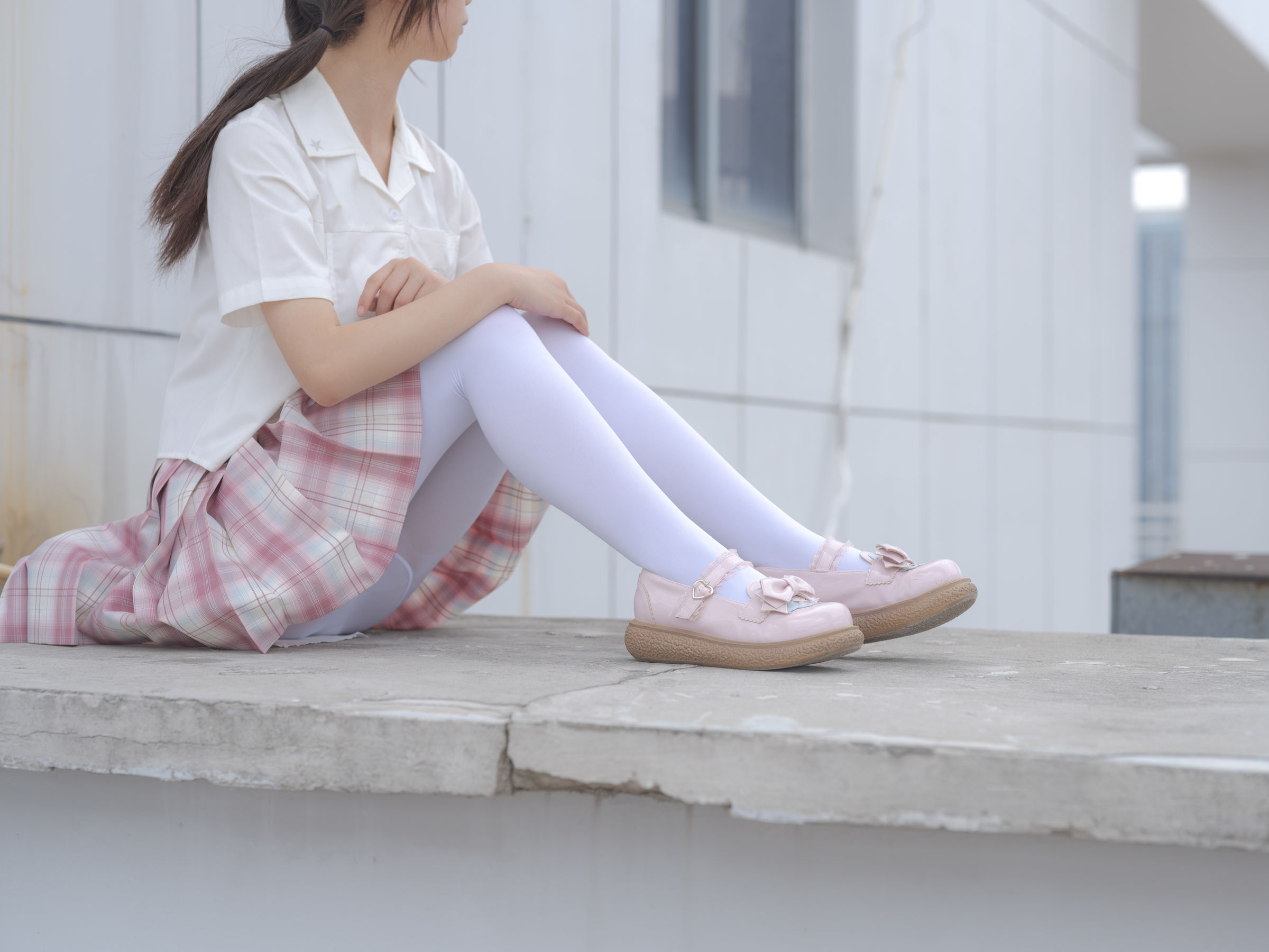 森萝财团写真 - 小圆 试拍 JKJK格子裙 80D - 图片09