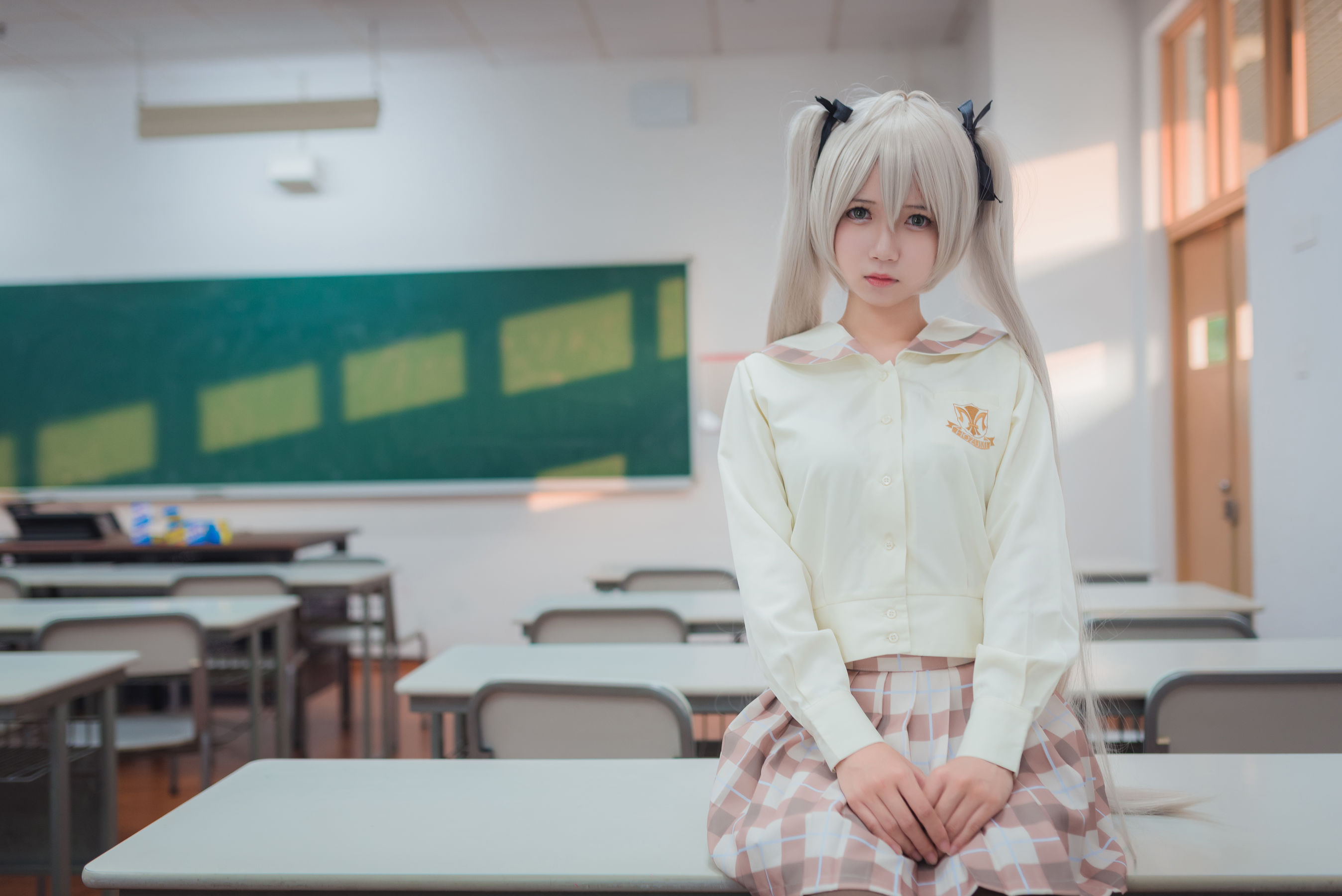 白金Saki写真 - 五更琉璃 校服
