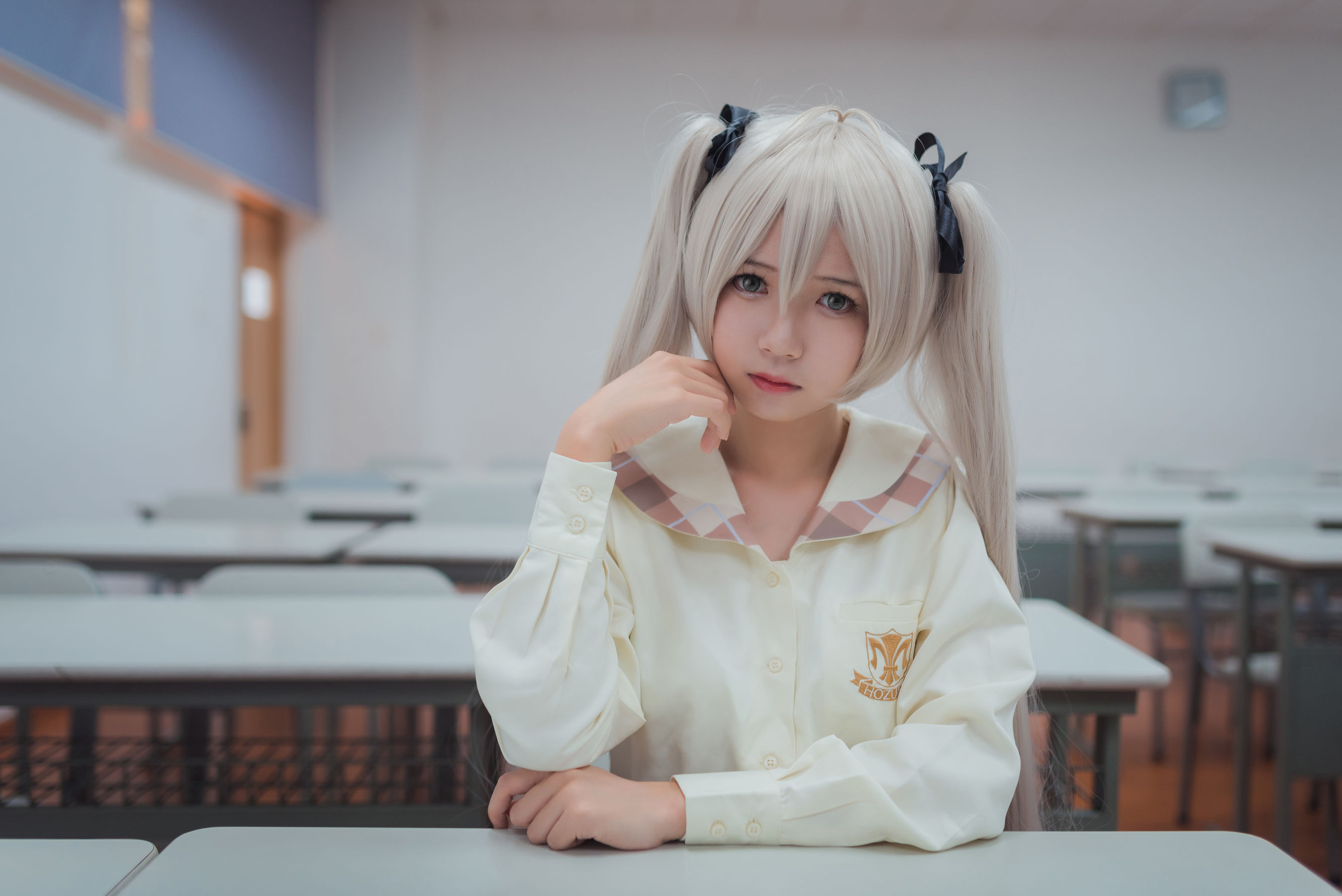 白金Saki写真 - 五更琉璃 校服