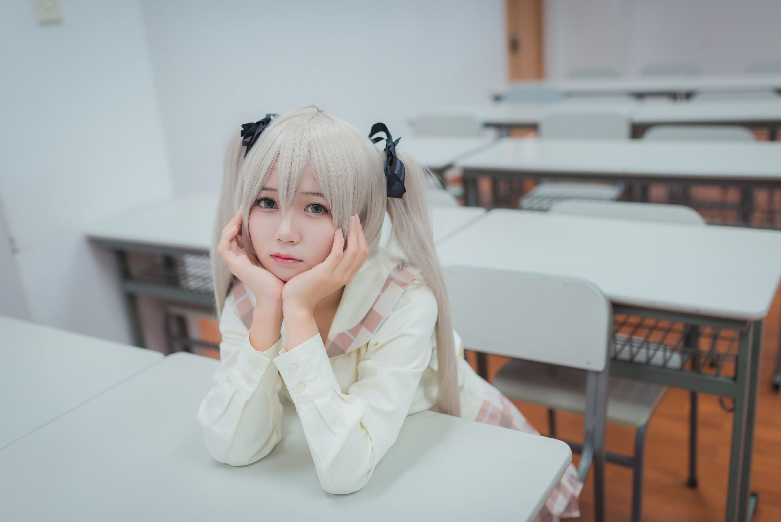白金Saki写真 - 五更琉璃 校服