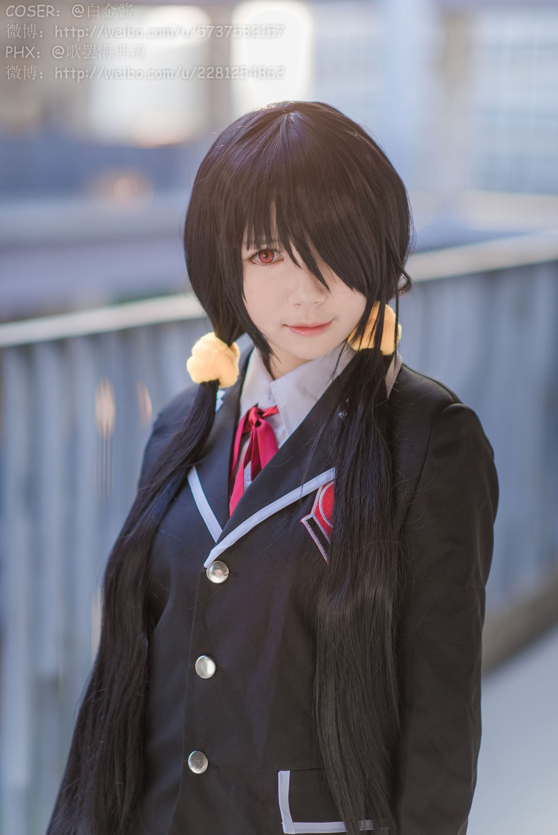 白金Saki写真 - 制服黑丝