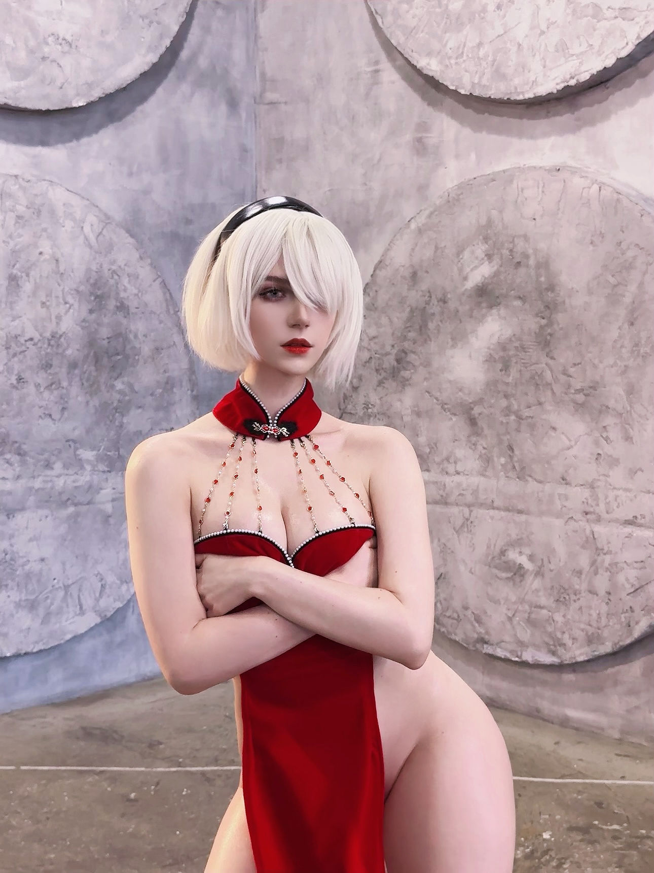 Miakanayuri - 2B Red Dress - 图片09