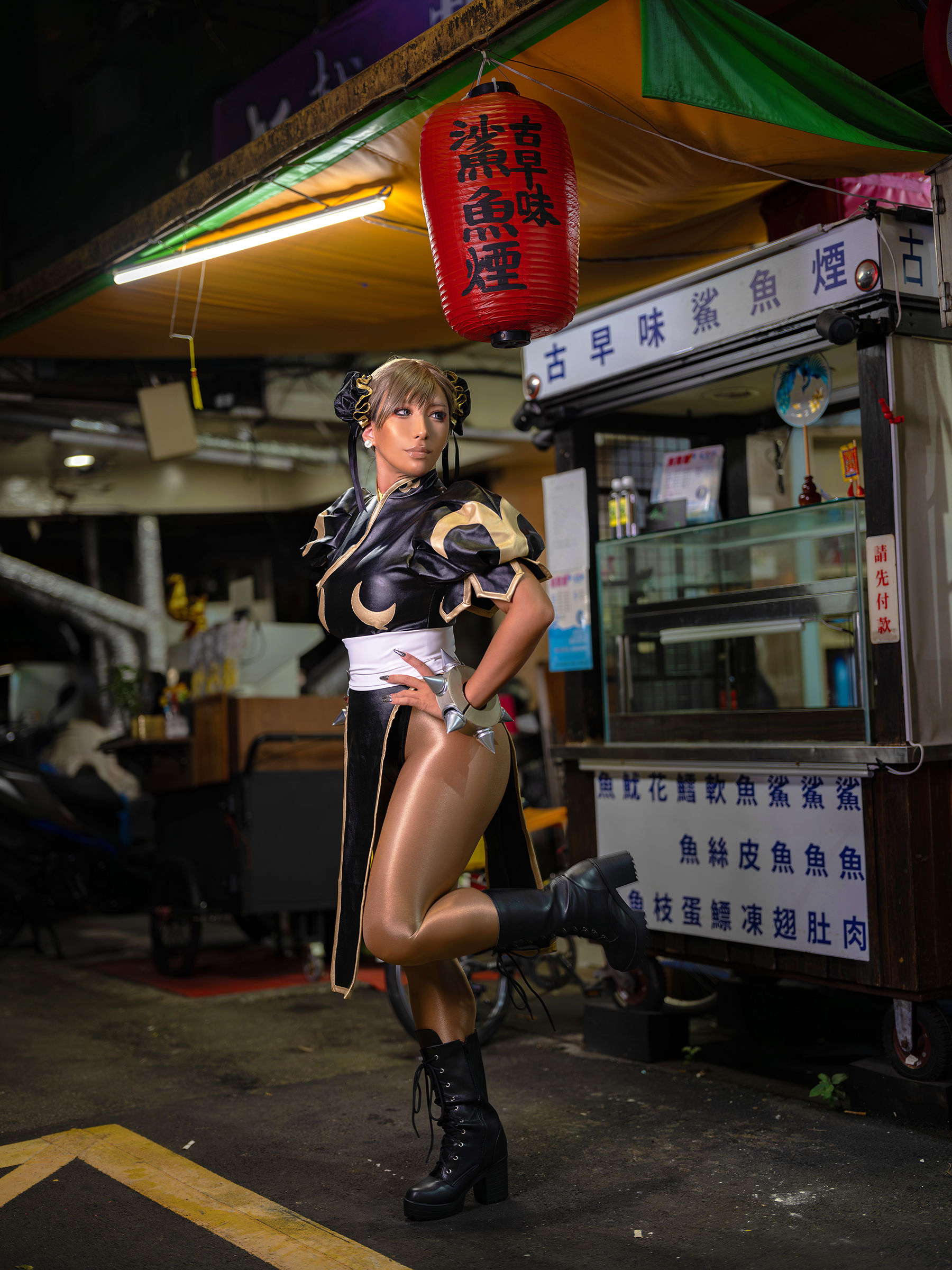 [Cosplay] [nonsummerjack] non - Taiwan Black Chun-Li 台湾黒春麗 - 图片02