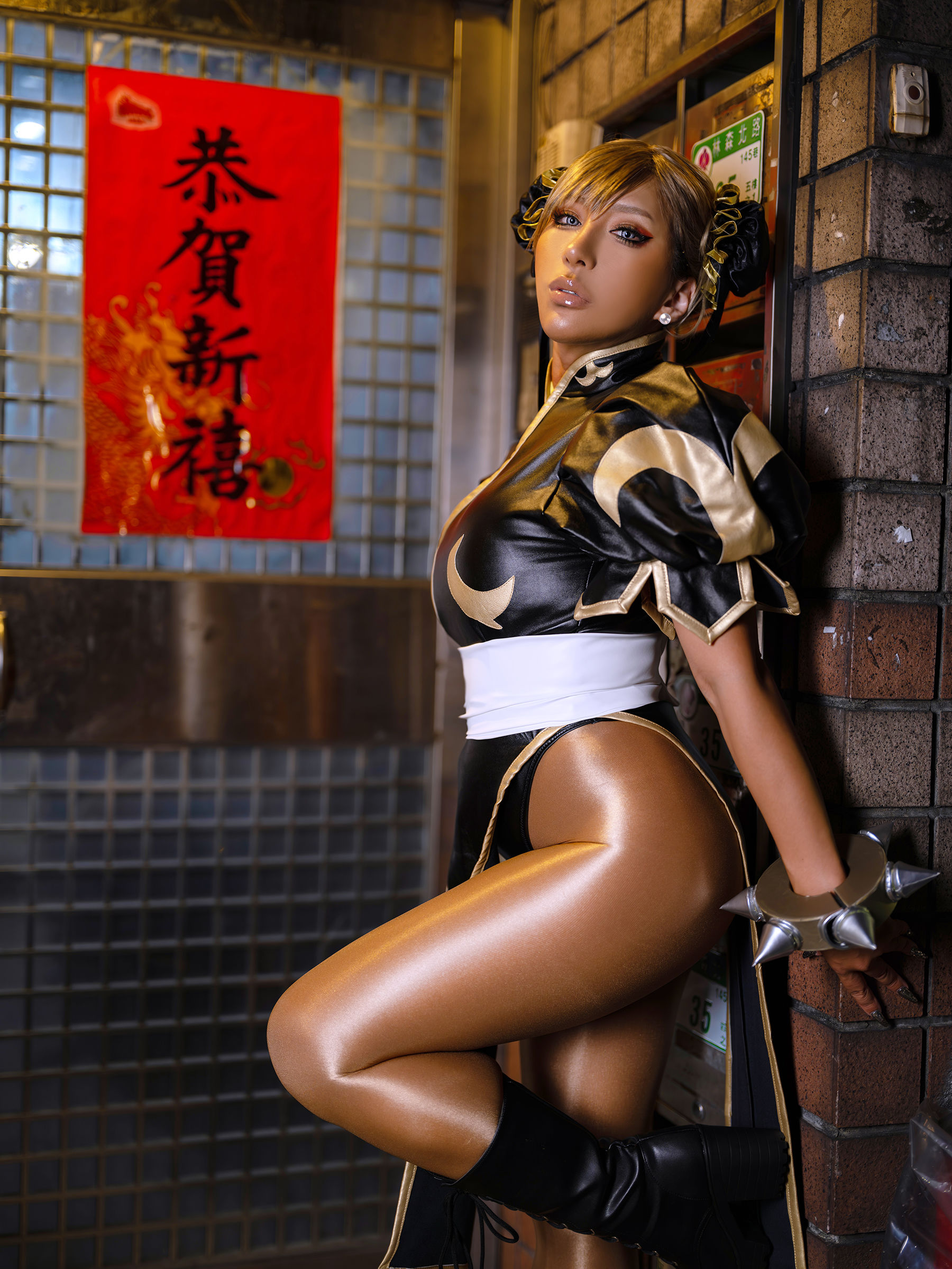 [Cosplay] [nonsummerjack] non - Taiwan Black Chun-Li 台湾黒春麗 - 图片09