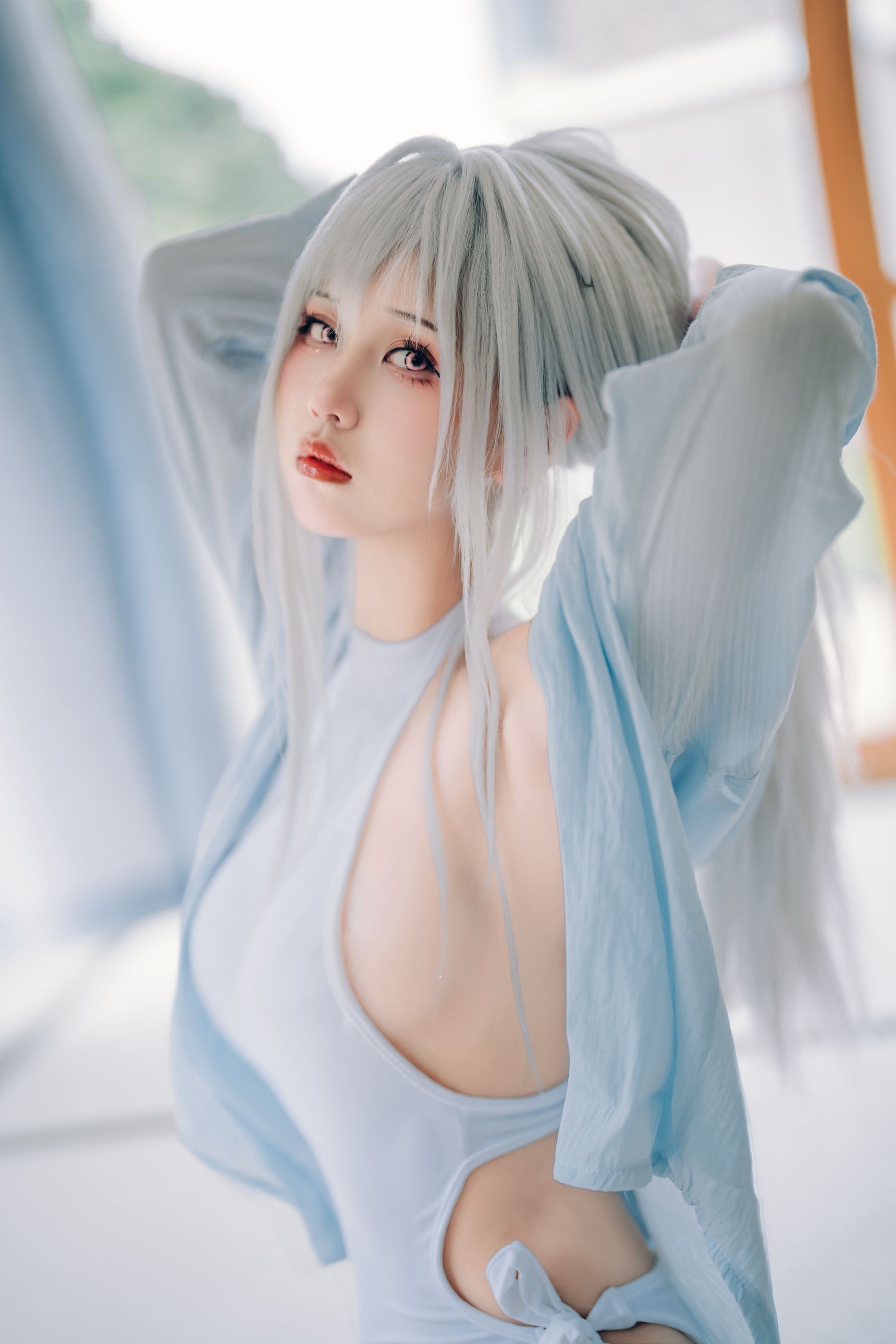 阳光美少女萌芽儿o0 - 白泳装