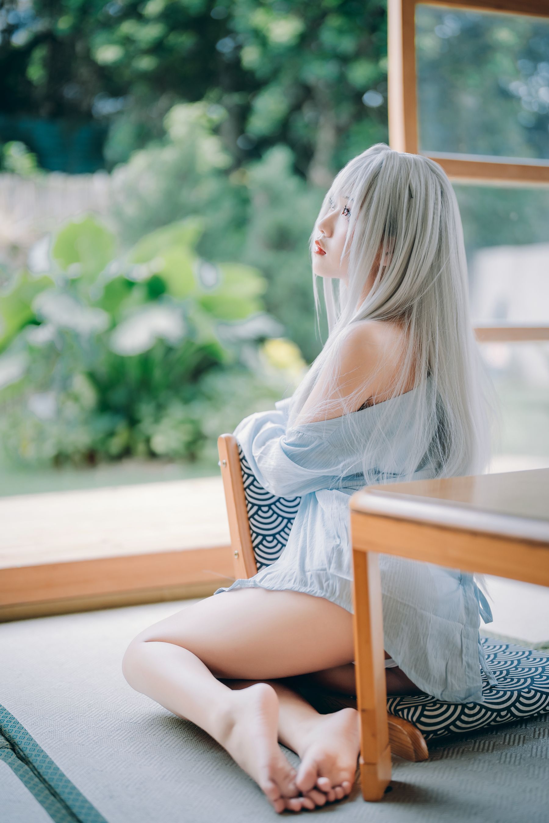 阳光美少女萌芽儿o0 - 白泳装