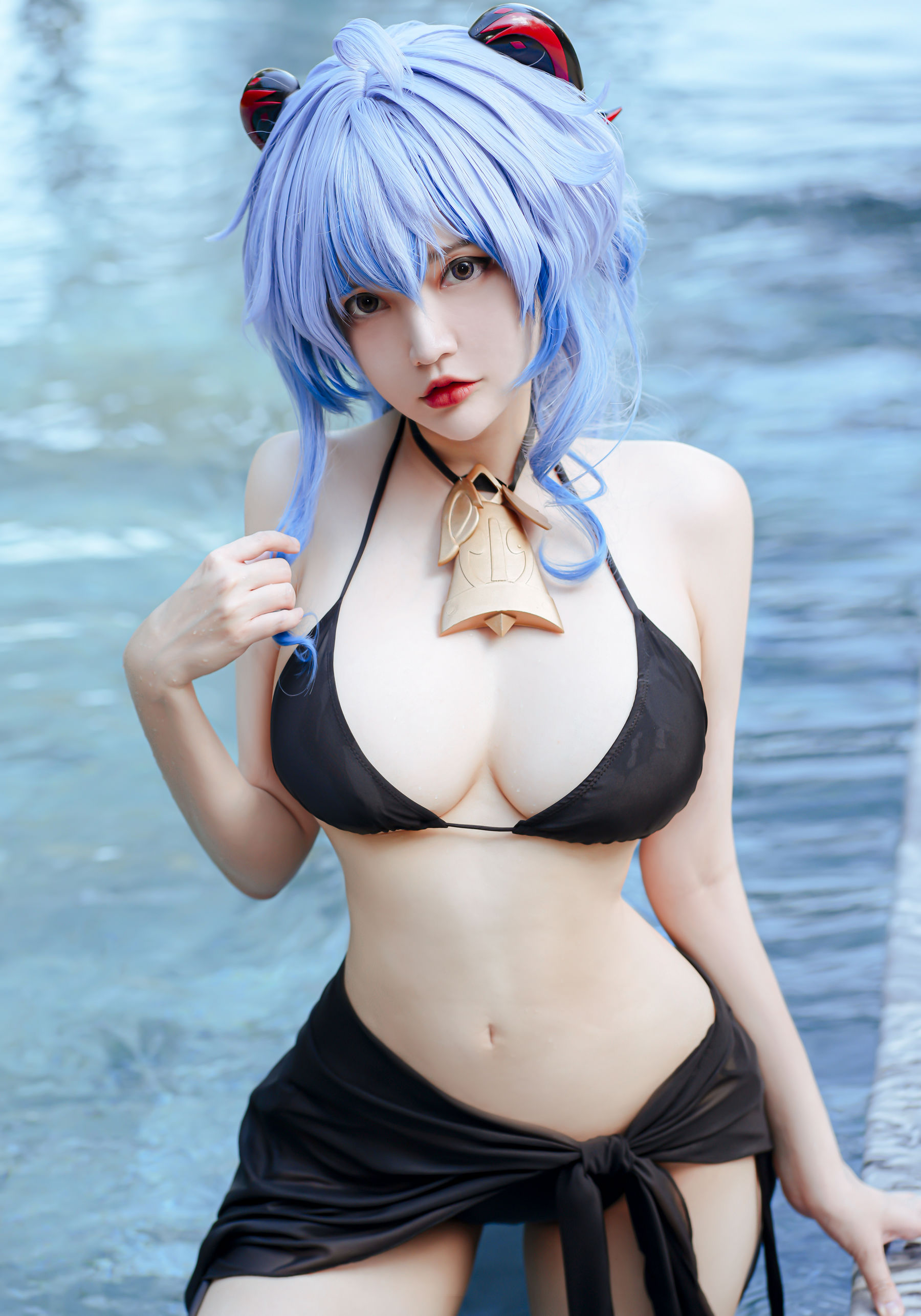 Coser小姐姐Potato Godzilla - Ganyu Bikini - 图片01