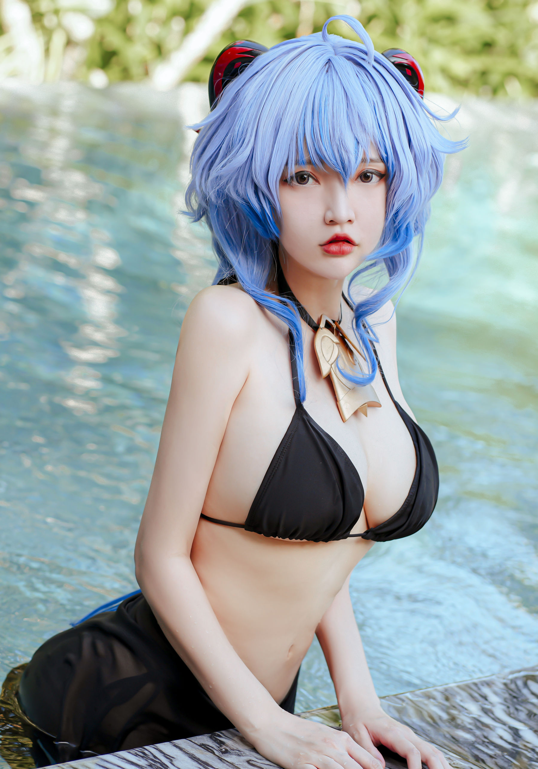 Coser小姐姐Potato Godzilla - Ganyu Bikini - 图片02