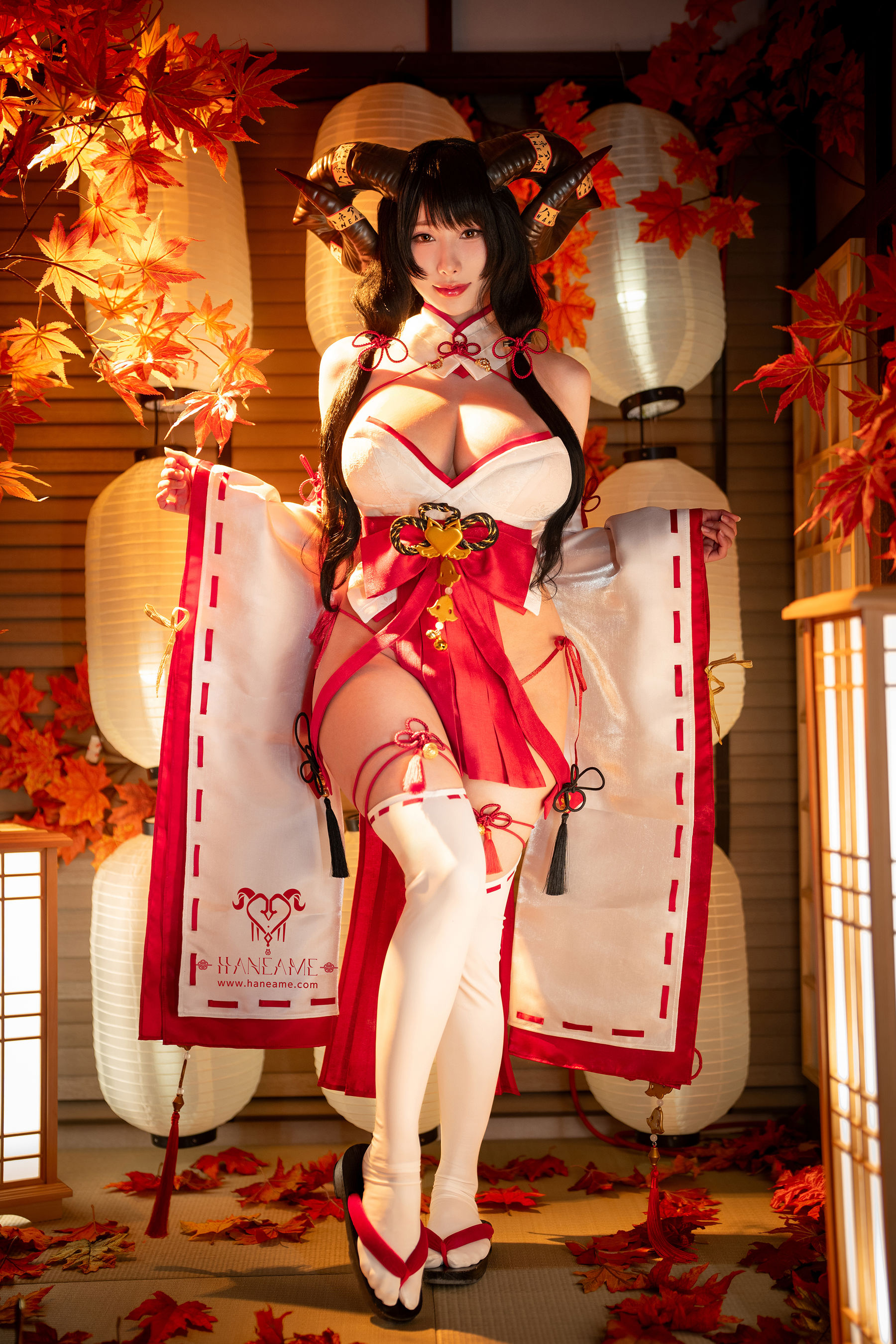Hane Ame 雨波写真 - Lustful Goat Miko 邪羊巫女 - 图片01