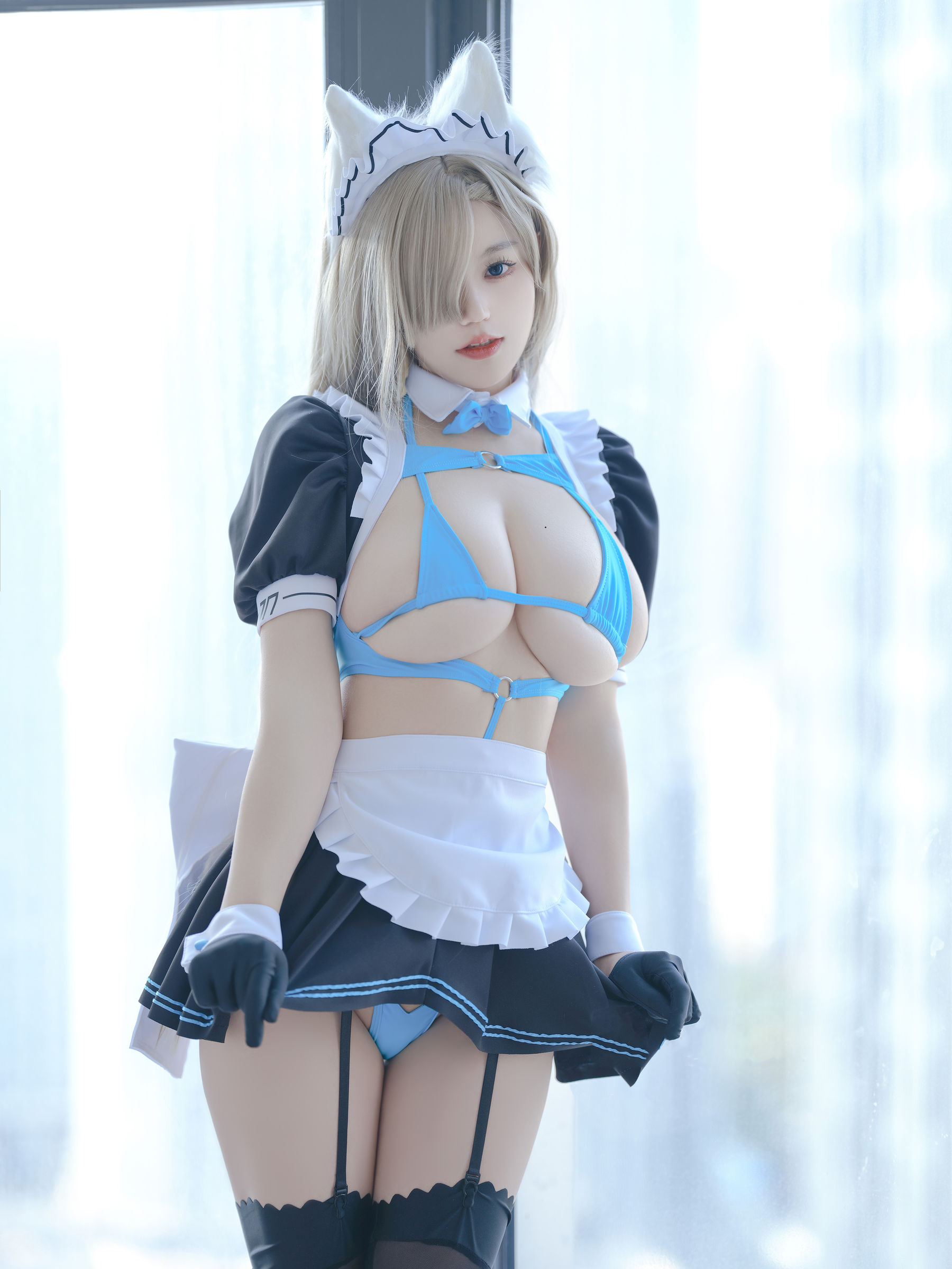 动漫博主小仓千代w - 蔚蓝档案 一之濑明日奈 女仆 - 图片05