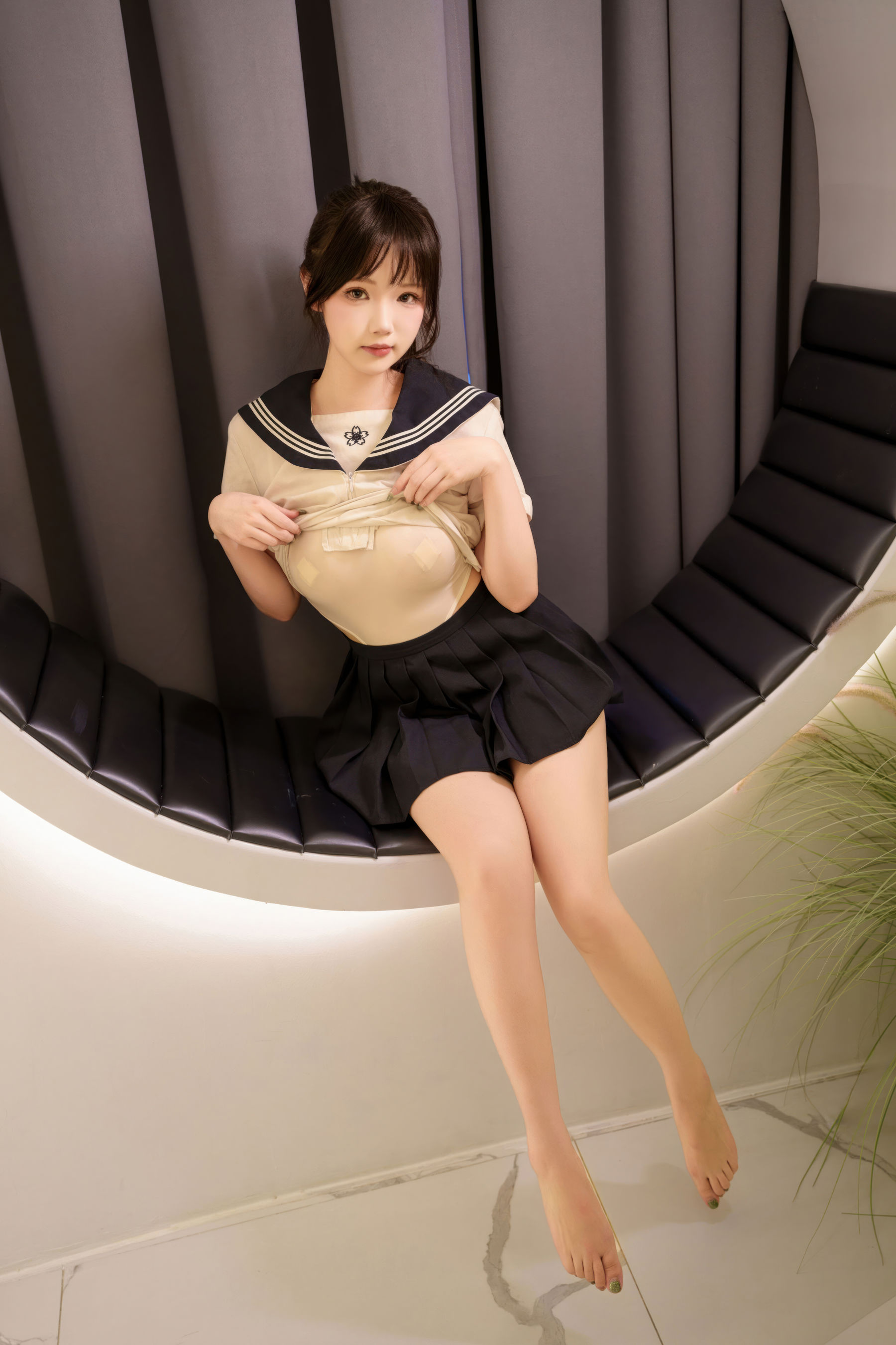 动漫博主雪晴Astra - 透明体操服 - 图片03